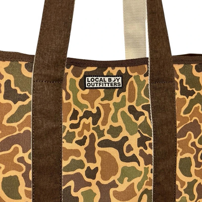 Old School Camo Canvas Tote Bag