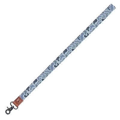 Distressed Localflage Cobalt Camo Lanyard