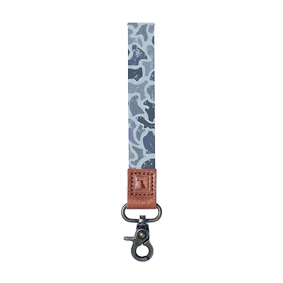 Distressed Localflage Cobalt Camo Wrist Lanyard