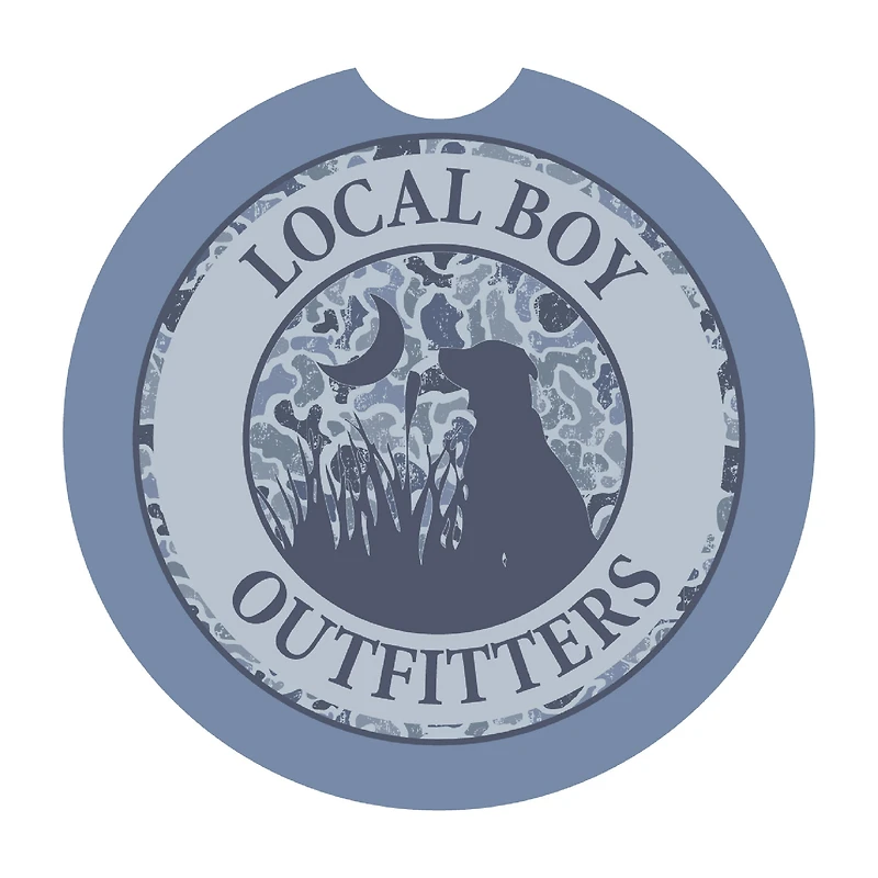 Distressed Logo Car Coaster