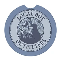 Distressed Logo Car Coaster