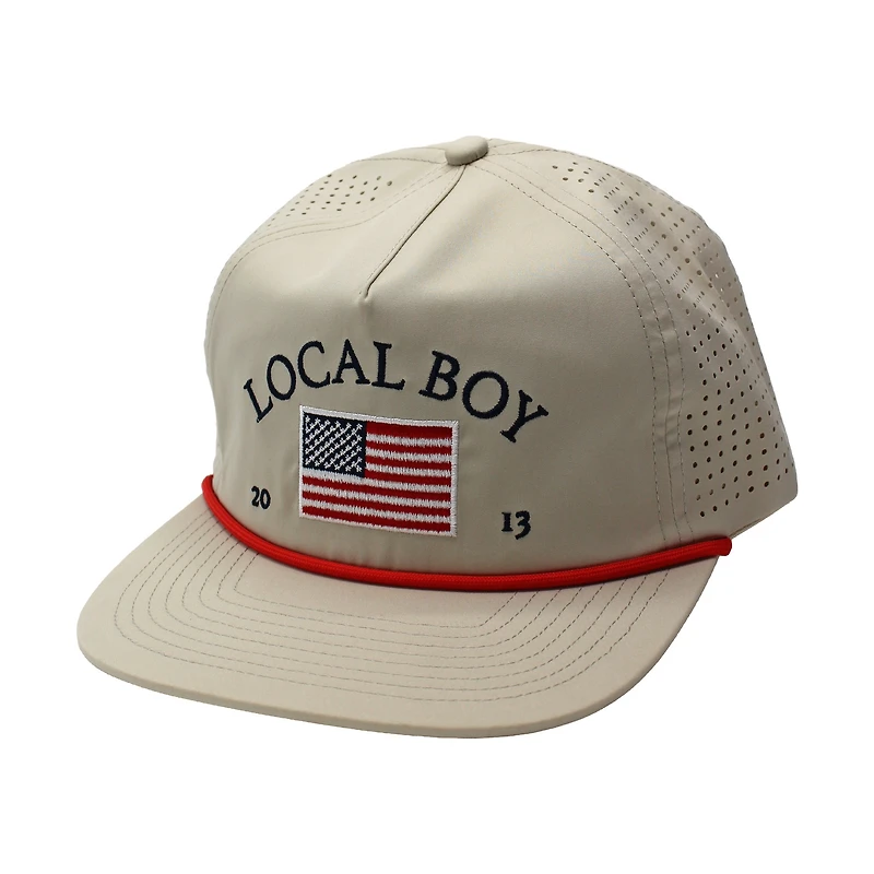 Good Ole Merica Perforated Low Profile Rope Hat