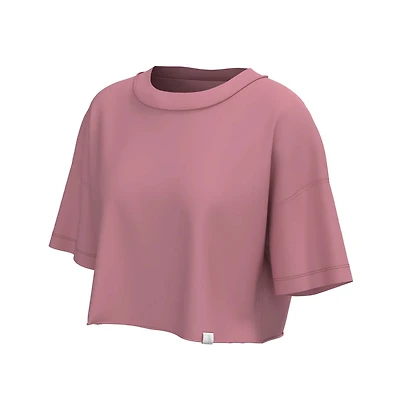 Youth Short Sleeve Boxy Crop Athletic Top Watermelon