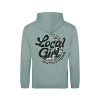 Youth Localflage Bluff Groovy Hoodie Dusty Green