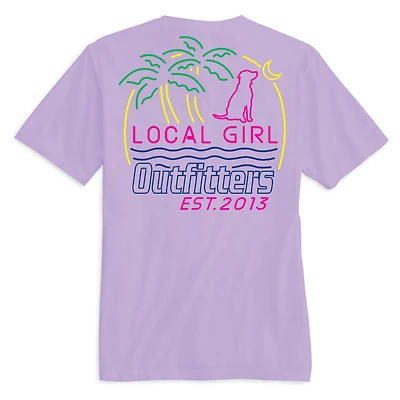 Neon Naturdays Short Sleeve T-Shirt Orchid