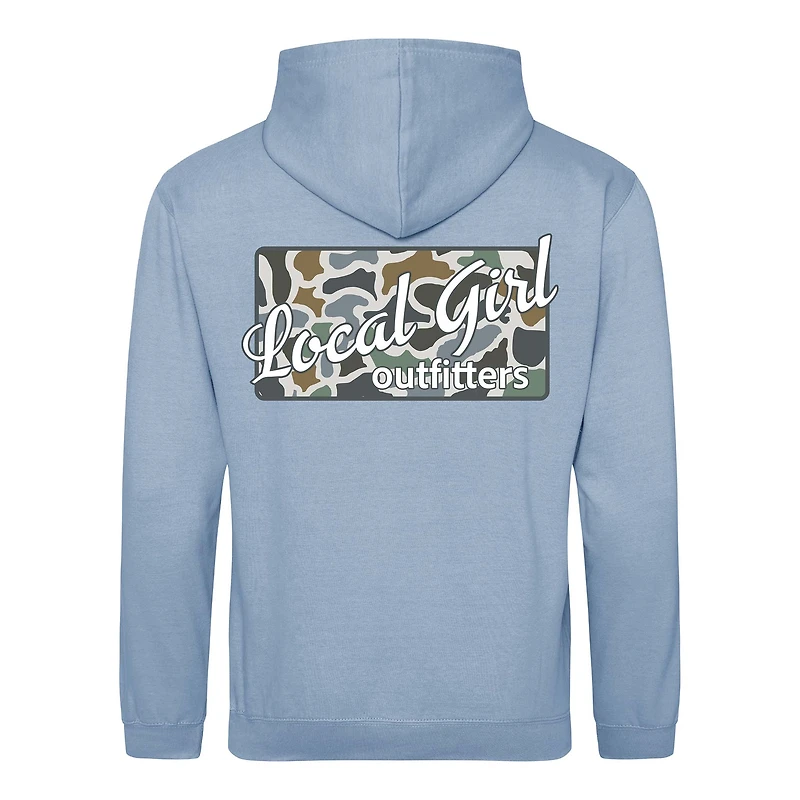 Local Girl Buff Plate Hoodie Sky