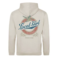 Local Girl Vintage Beer Hoodie Natural Stone