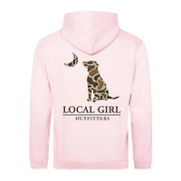 Vintage Camo Dog and Moon Hoodie