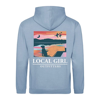 Local Girl Dock Lab Hoodie Sky