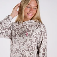 Women's Heather Blend Hooded T-Shirt Palmettoflage