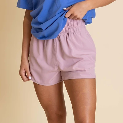 Women's High Waisted Volley Shorts Blush