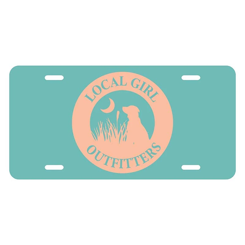 Local Girl Original Teal License Plate