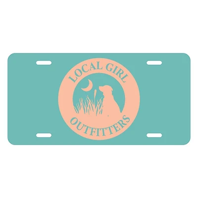 Local Girl Original Teal License Plate