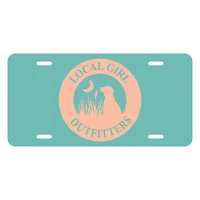 Local Girl Original Teal License Plate