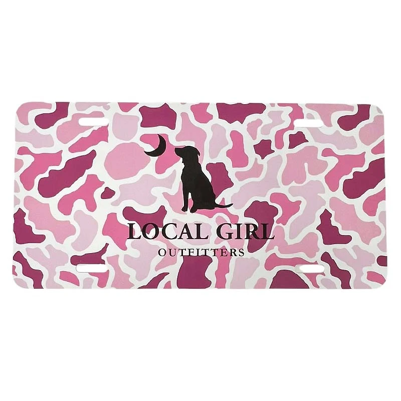 Local Girl Localflage License Plate