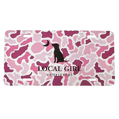 Local Girl Localflage License Plate