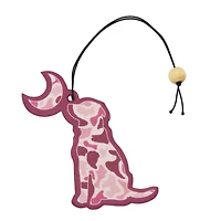Localflage Pink Camo Dog and Moon Air Freshener