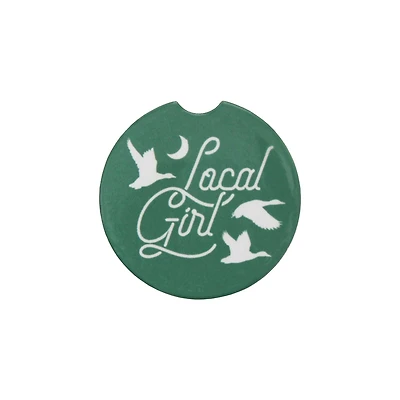 Local Girl Car Coaster in Green