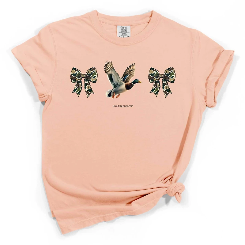 Camo Bow Duck Short Sleeve T-Shirt