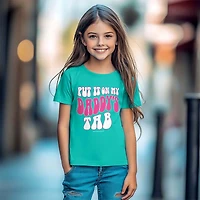 Youth Put It On My Dad's Tab Short Sleeve T-Shirt