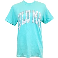 Lulu Mac Short Sleeve T-Shirt White Camo and Chalky Mint