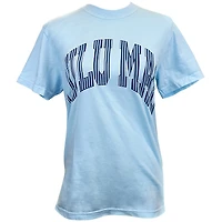 Lulu Mac Stripe Fill Short Sleeve T-Shirt Chambray