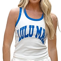 Lulu Mac Logo Tank Top Royal Blue