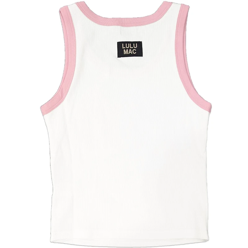 Lulu Mac Logo Tank Top Light Pink