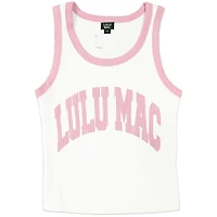 Lulu Mac Logo Tank Top Light Pink