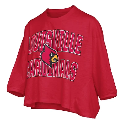 Louisville School with Mascot Oversized Short Sleeve T-Shirt