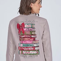 Stacked Books Long Sleeve T-Shirt