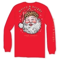 Merry and Bright Santa Long Sleeve T-Shirt