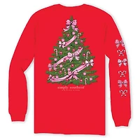 Bow Christmas Tree Long Sleeve T-Shirt