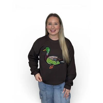Mallard Sequin Sparkle Crewneck Sweatshirt