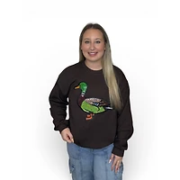 Mallard Sequin Sparkle Crewneck Sweatshirt