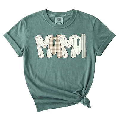 Mama Dark Patchwork Short Sleeve T-Shirt
