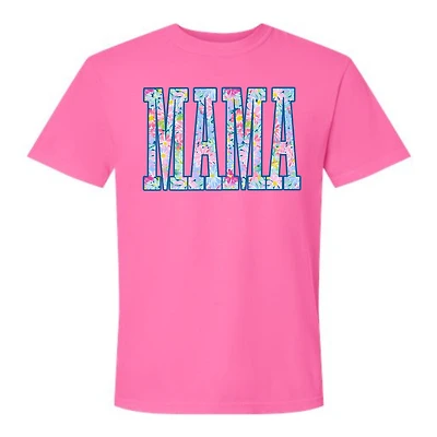 Ditzy Floral Mama Fill Short Sleeve T-Shirt