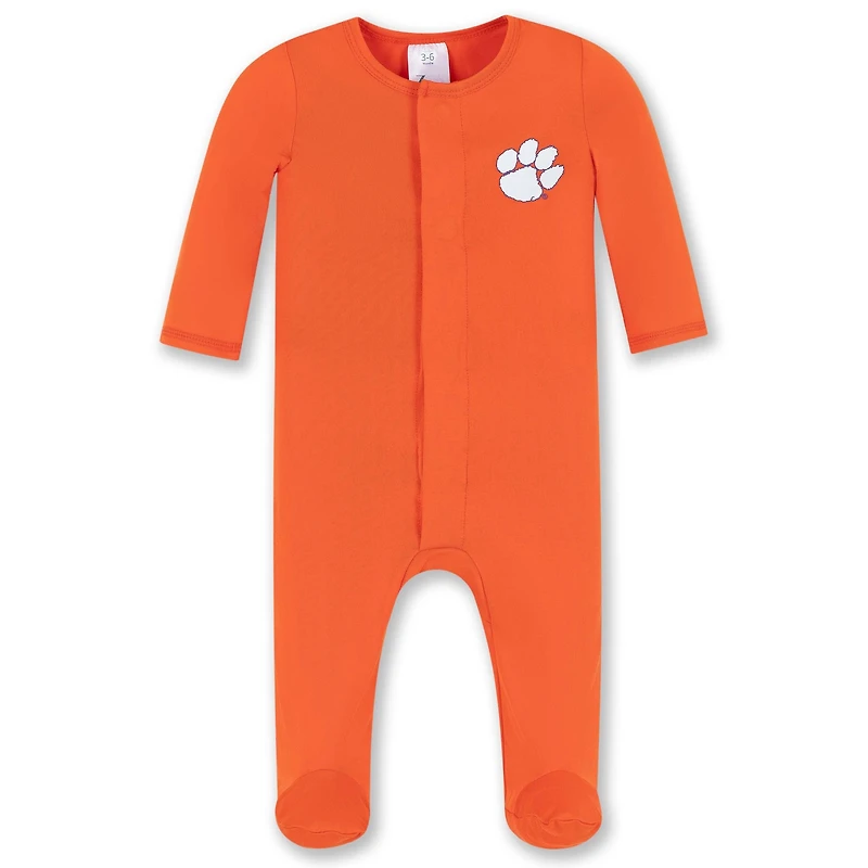 Clemson Infant Magnetic One-Piece Footie