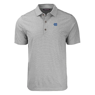 UNC Heather Stripe Short Sleeve Polo
