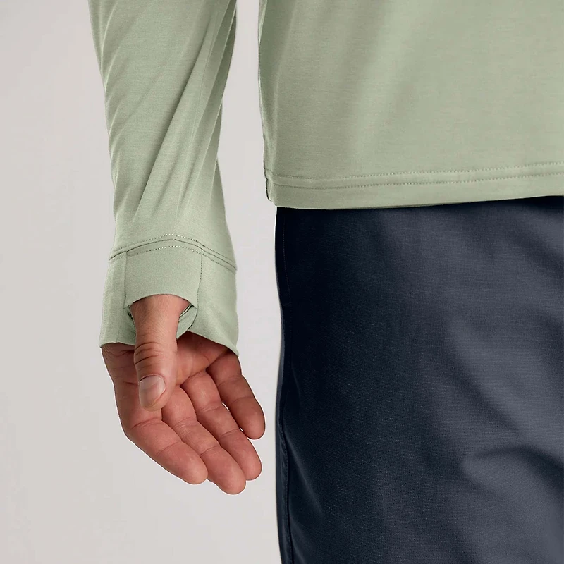 Long Sleeve Elevate Lightweight Hoodie Desert Sage