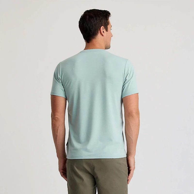 Flex Pocket Short Sleeve T-Shirt Heather Ocean Mist