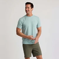 Flex Pocket Short Sleeve T-Shirt Heather Ocean Mist
