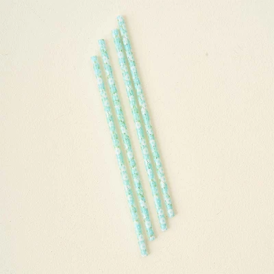 Daisy Craze Aqua 40oz Straw Set