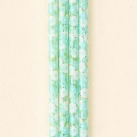 Daisy Craze Aqua 40oz Straw Set