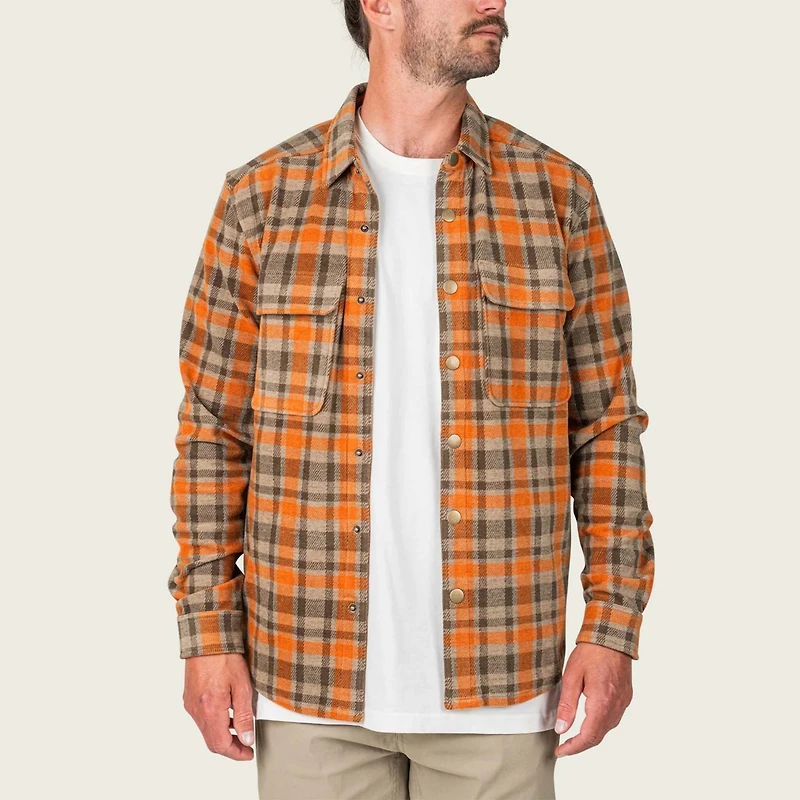 Men's Seadrift Fleece Button-Down Overshirt Coriander