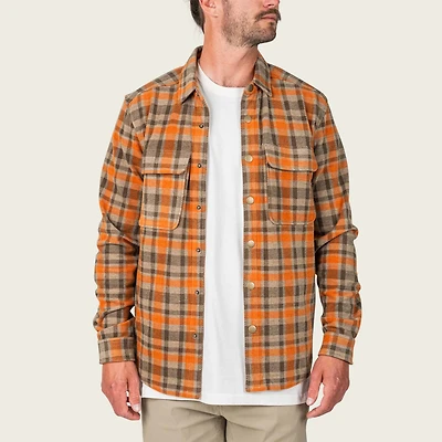 Men's Seadrift Fleece Button-Down Overshirt Coriander
