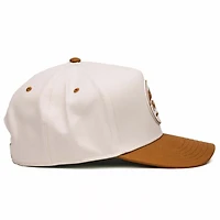 Comus Two Toned Trucker Hat in White and Rust