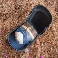 6 Hat Travel Case in Green Duck Pattern