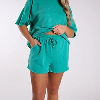 Short Sleeve Oversized Lounge Set