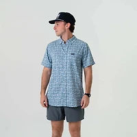 Angler's Choice Short Sleeve Performance Woven Button Down Shirt